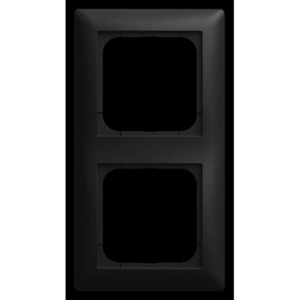 Busch-Jaeger Abdeckrahmen 2-fach schwarz 1722-915