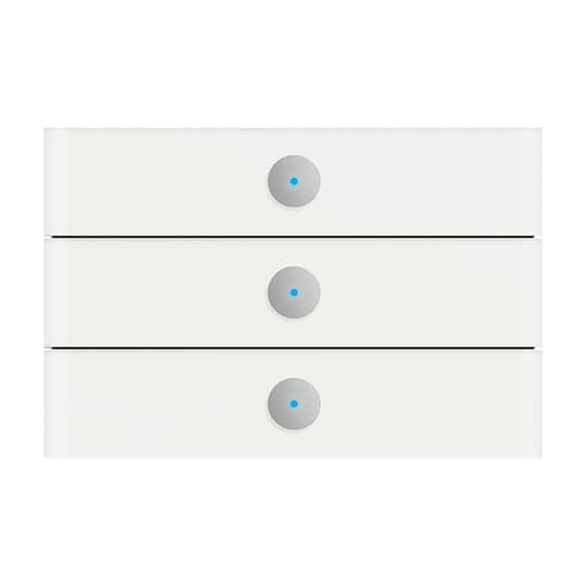 Busch-Jaeger Bedienelement 3fach, weißglas 6342-811-101
