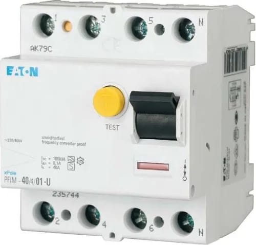 Eaton FI-Schutzschalter Typ F PFIM-63/4/003-G/F