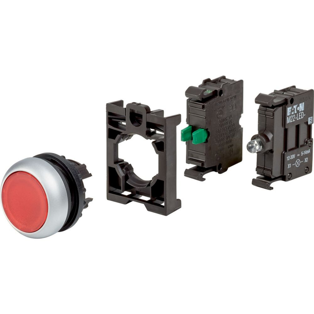 Eaton Leuchtdrucktaster Komplettgerät M22-DL-R-K10LED-BVP
