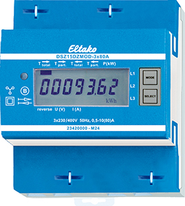 Eltako Zweiweg-Drehstromzähler Modbus DSZ15DZMOD-3x80A MID