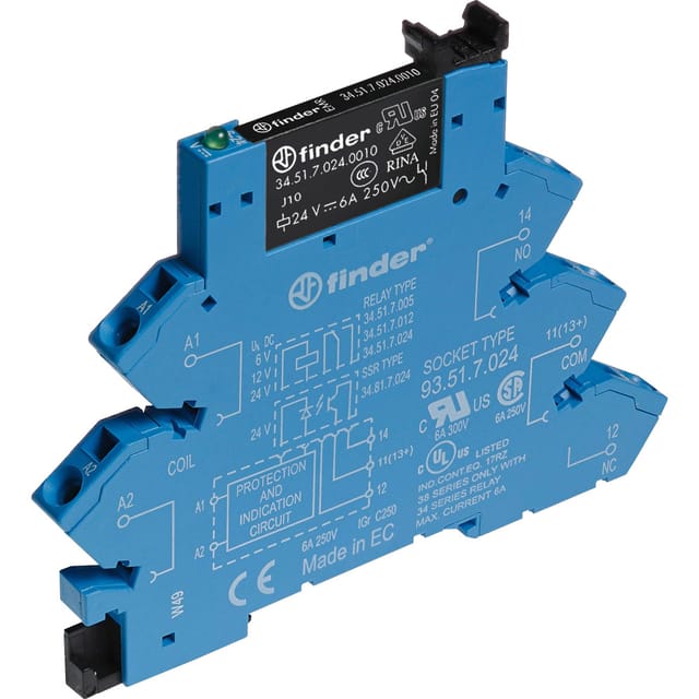 Finder Koppelrelais 1W, 6A 38.61.8.240.0060