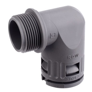 Flexa Schnellverschraubung IP65,gewinkelt RQW1-M AD21,2/M25gr