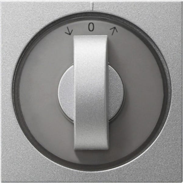 Gira Abdeckung m.Knebel alu Jalousie, System55 066626