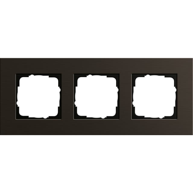 Gira Abdeckrahmen 3-fach aluminium braun 0213127