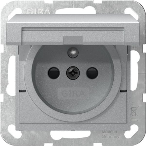 Gira Steckd. Erdstift KD+SH Alu 448826