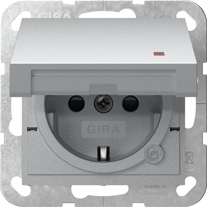 Gira Steckdose KD Alu 455226