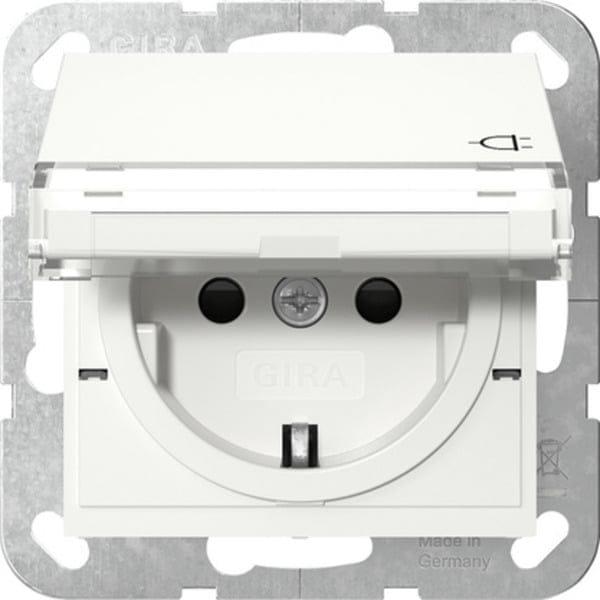 Gira Steckdose KD+BSF Reinweiß 455727