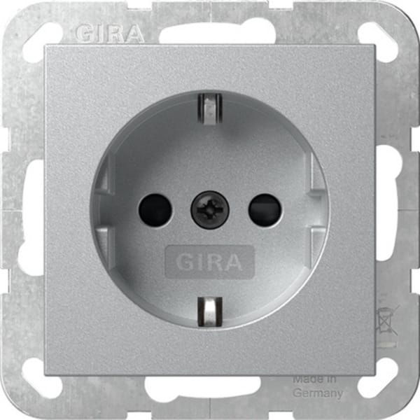 Gira Steckdose Alu 475526