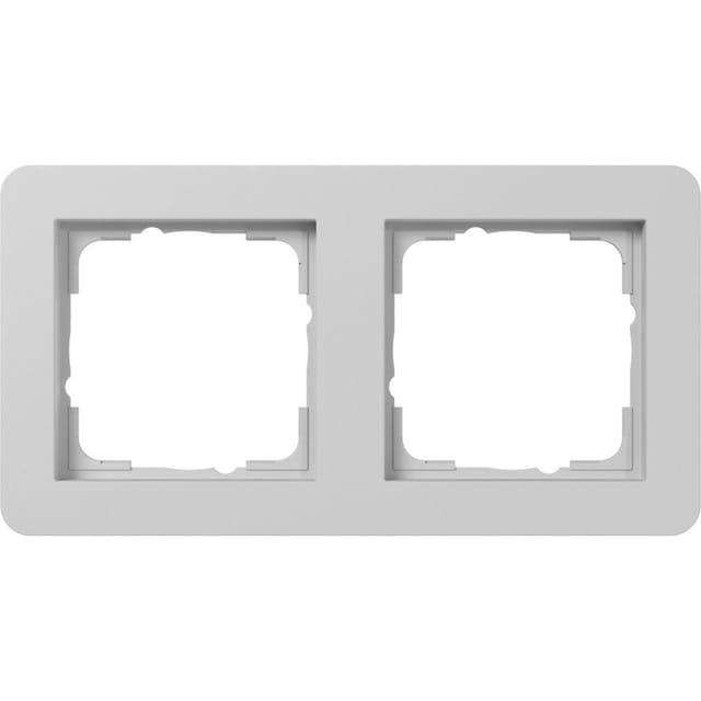 Gira Abdeckrahmen 2fach grau m 0212154
