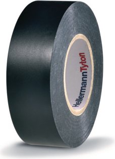 HellermannTyton Premium PVC-Isolierband 19mmx20m, schwarz FLEX2000+19x20 BK