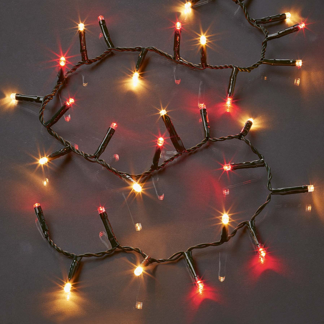 Hellum LED-Lichterkette weiß/rot 577518