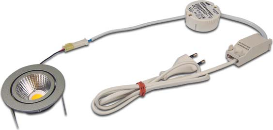 Hera LED-Einbauleuchten Set 230mA chr-mt dim 61001475201