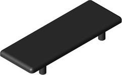 Item Winkel-Abdeckkappe 40x40 schwarz 0.0.425.07