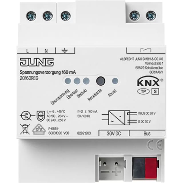 Jung Spannungsversorgung 160mA, KNX 20160 REG