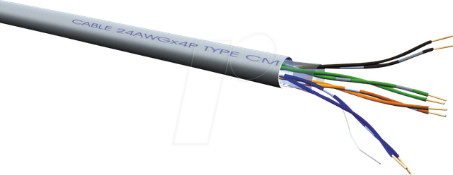 ROLINE 21150990 - Cat.6 Netzwerkkabel, UTP, grau, 100 m
