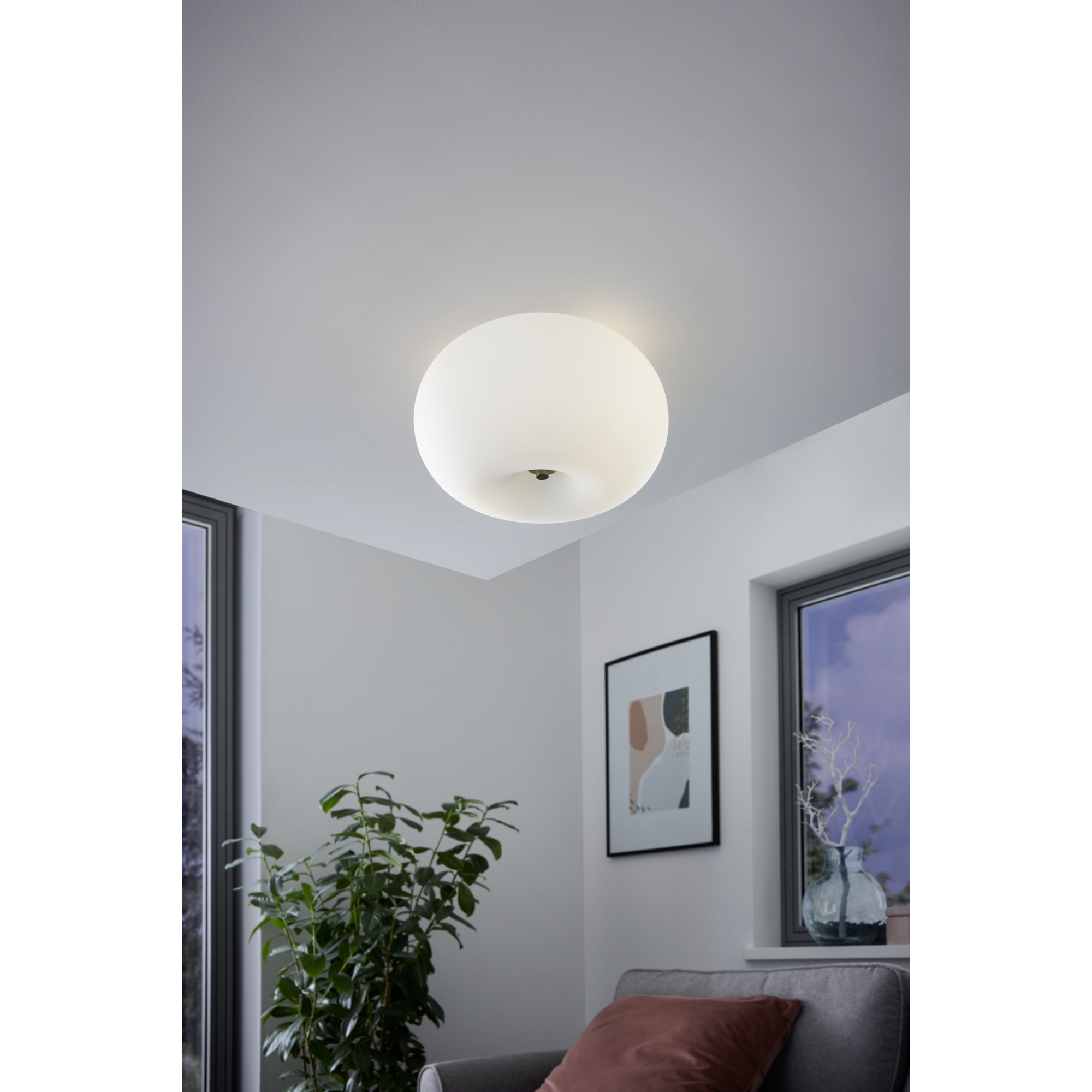 EGLO Deckenleuchte 'Optica' 120 W E27 Ø 28 cm Bild 2