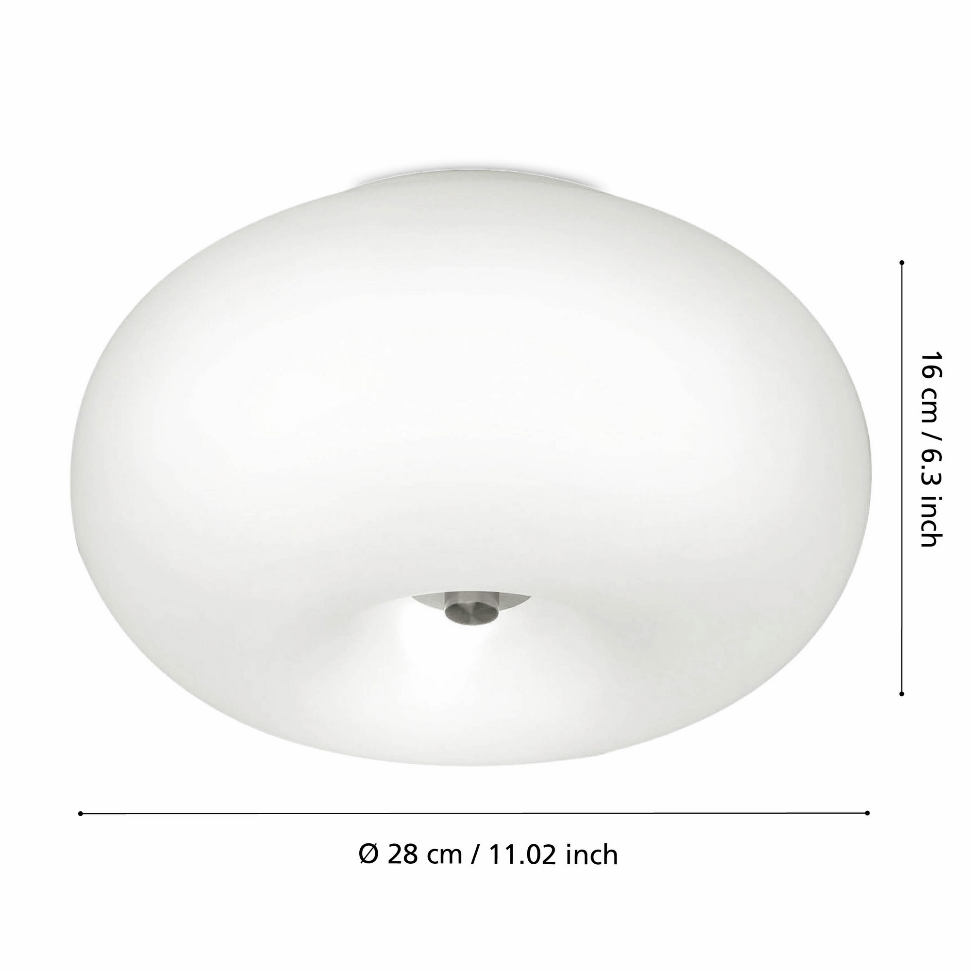 EGLO Deckenleuchte 'Optica' 120 W E27 Ø 28 cm Bild 3