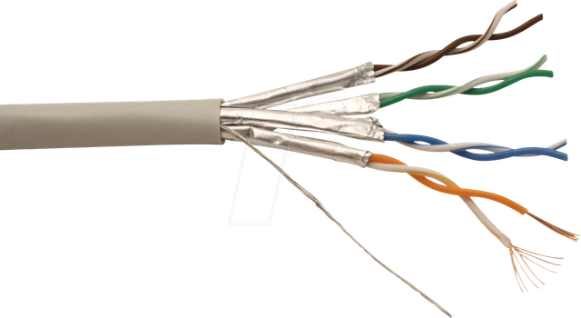 ROLINE 21151682 - Cat.6a Patchkabel, UTP, grau, 300 m