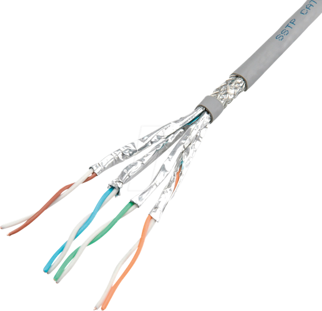 ROLINE 21151889 - Cat.6 Netzwerkkabel, S/FTP (PiMF), grau, 300 m