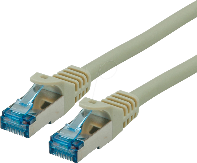 ROLINE 21152800 - Patchkabel Cat.6a S/FTP PiMF grau 0.5 m