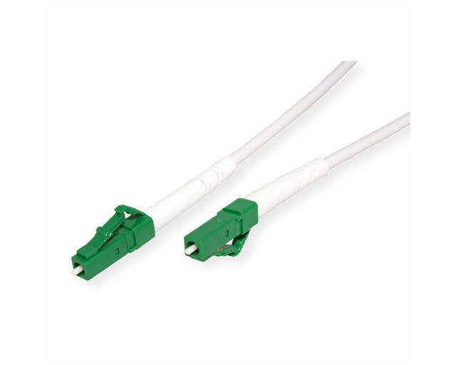 ROLINE 21158602 - LWL Patchkabel, LC-APC Simplex, OS2, 9/125 µm, stahlarmiert, wei