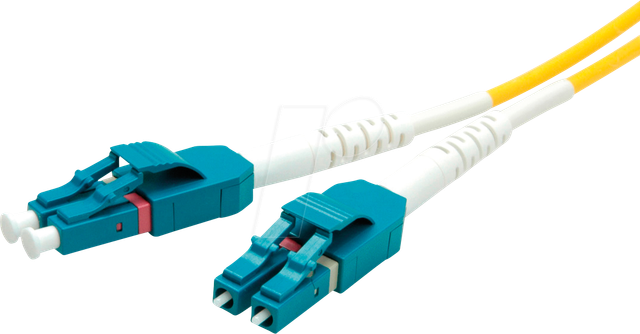 ROLINE 21158780 - Patchkabel LWL Duplex 9/125µm LC/LC OS2, gelb, 0.5 m