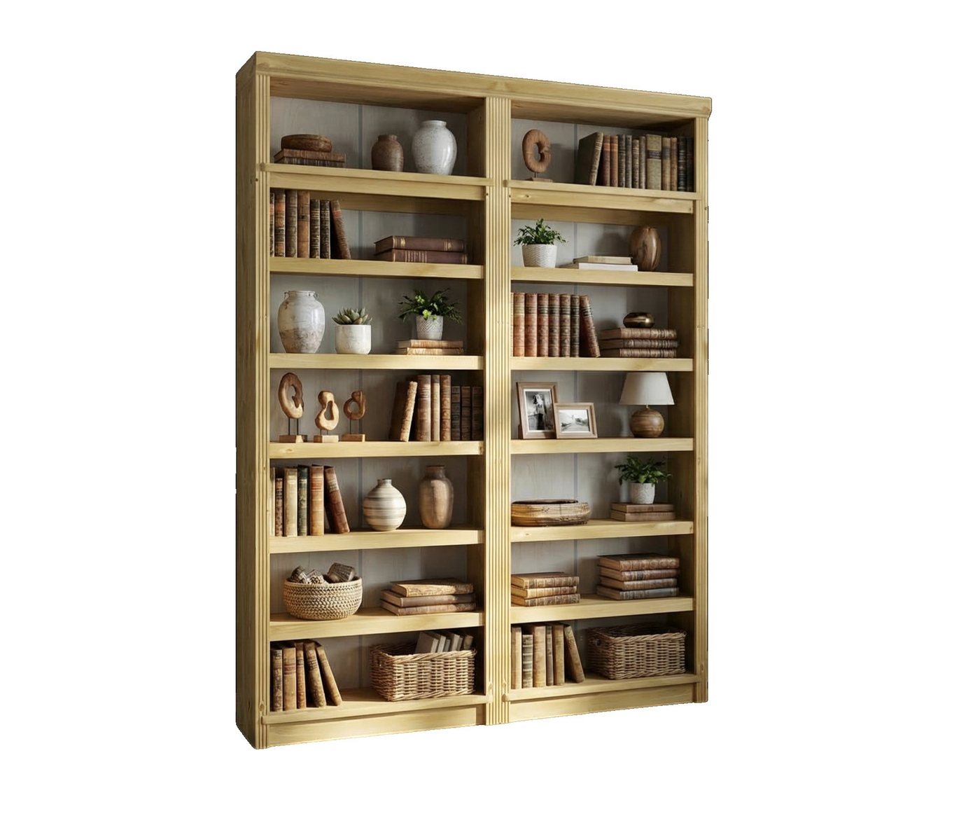OTTO home Bibliothek Soeren 2 Regale á Breite 80 cm, Höhe 220 cm, Tiefe 29 cm, Set 2-tlg., 2 Bücherregale - zusammen oder getrennt stellbar Bild 4