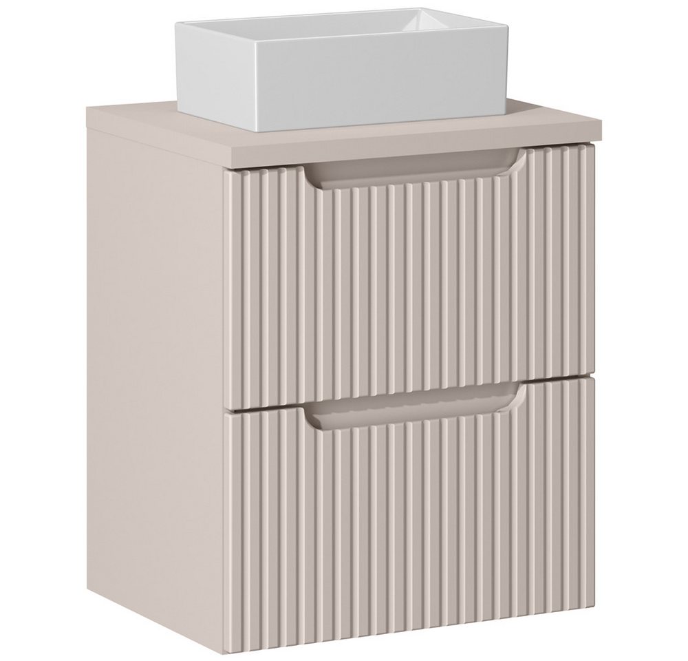 Lomadox Waschtischplatte NEWPORT-56-CASHMERE, in kaschmir, 50cm Bild 2