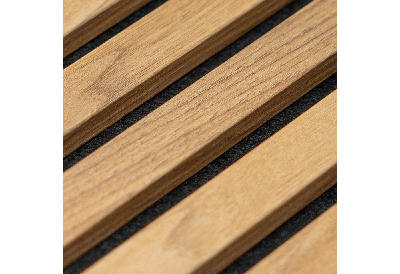 MTP Online-Shop GmbH Wandpaneel, Eiche Goldbraun - 240x60cm, Schallabsorption & modernes Design, BxL: 60x240 cm, 1,44 qm