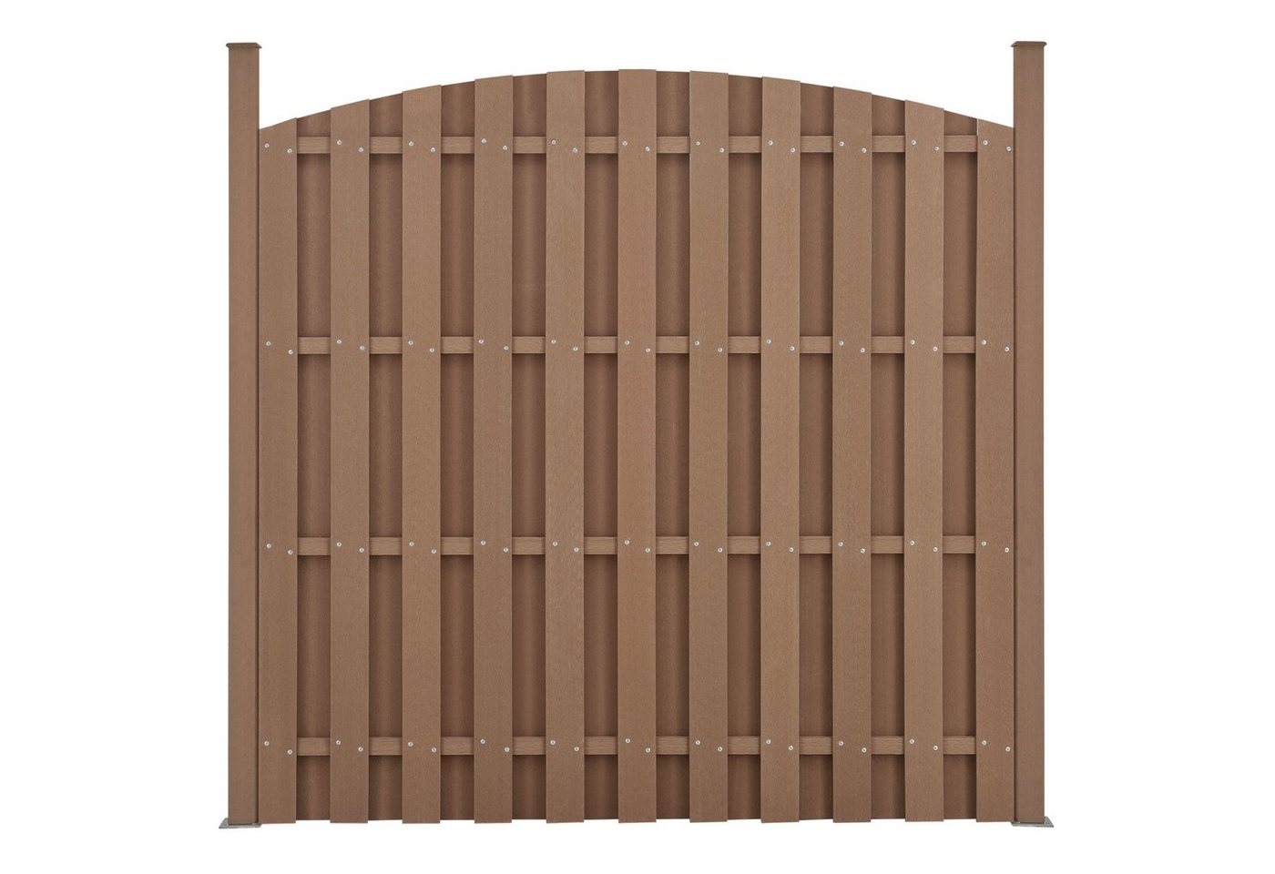 neu.holz Sonnenschutz, blickdicht, WPC Gartenzaun Sichtschutz Windschutz Braun 185 x 376 cm Bild 5
