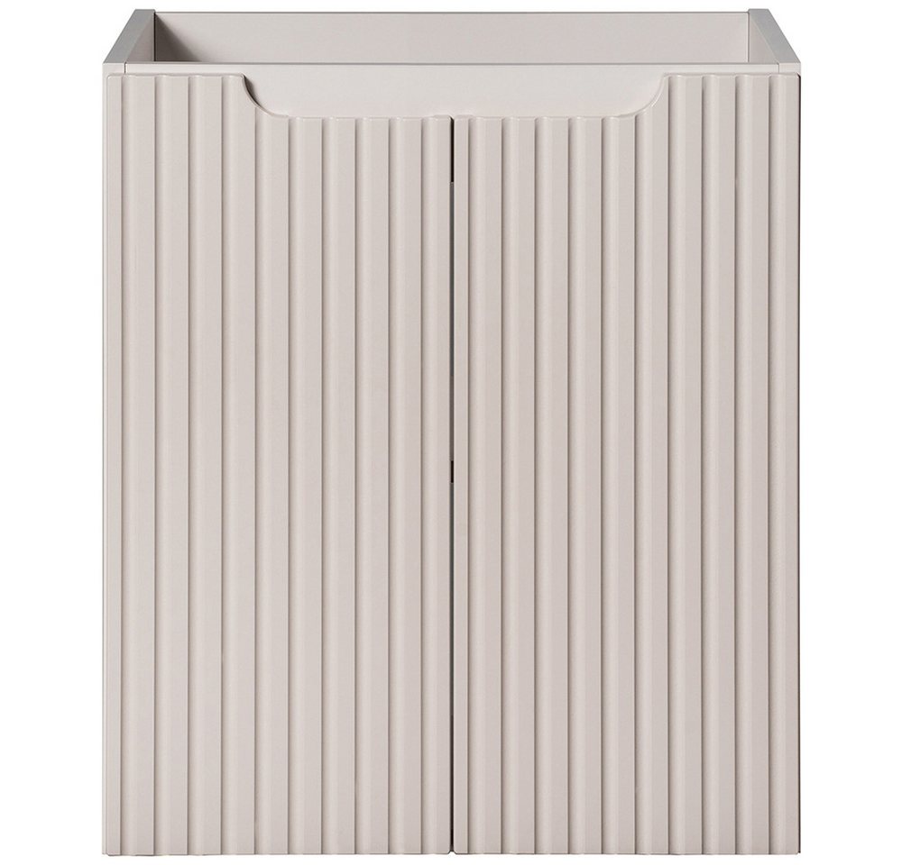 Lomadox Unterschrank NEWPORT-56-CASHMERE Waschtischunterschrank, kaschmir mit gerillter Front, ca. 50/57/39cm Bild 4