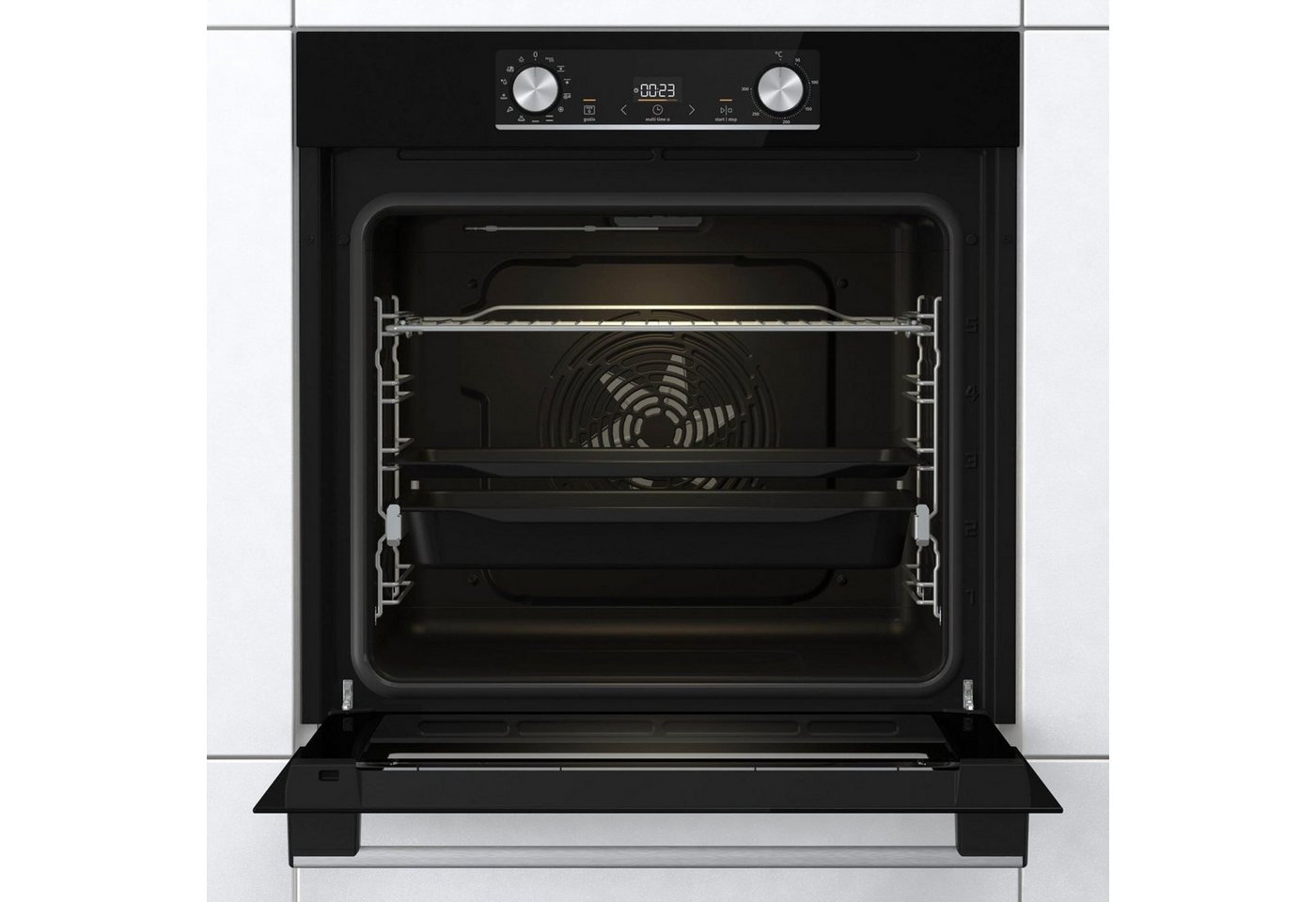 GORENJE Backofen-Set Steam Set, mit 1-fach-Teleskopauszug, Aqua Clean, AirFry-Funktion Bild 5