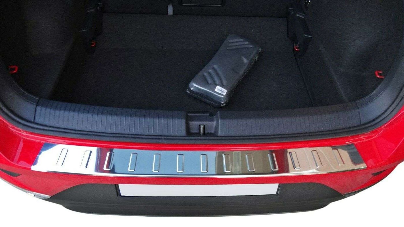 RECAMBO Ladekantenschutz für VW T-ROC (A11) ab 2017- Stoßstangenschutz, V2A rostfrei, Exklusive Optik, praktischer Schutz & perfekte Passform Bild 2