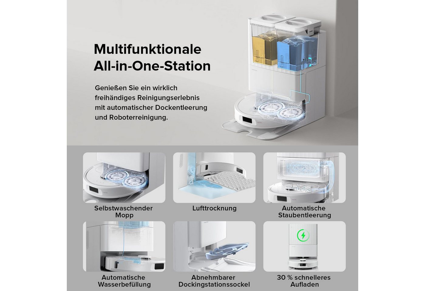 Roborock Saugroboter QV35A (Upgrade von Qrevo/Qrevo S), 60 W Bild 2