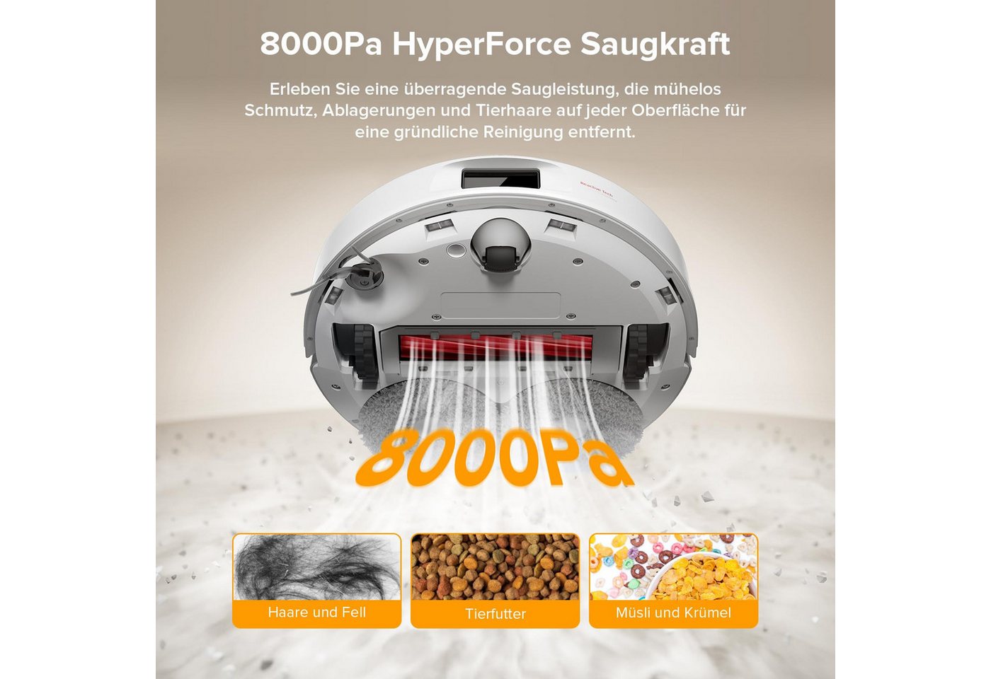 Roborock Saugroboter QV35A (Upgrade von Qrevo/Qrevo S), 60 W Bild 3