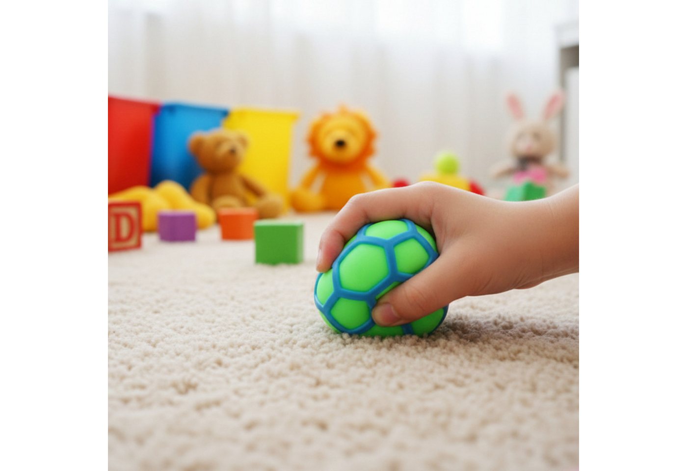 com-four Anti-Stress-Ball Squeeze Spielzeug zur Entspannung für Kinder und Erwachsene (4-St), Druckfiguren für Stressabbau - Knautschbälle [Auswahl variiert]
