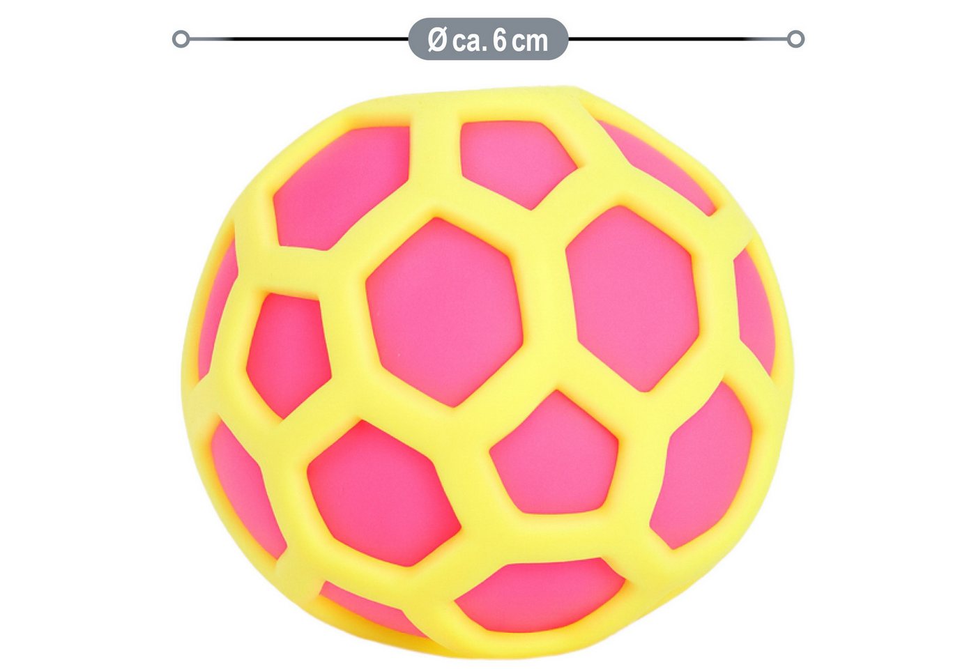 com-four Anti-Stress-Ball Squeeze Spielzeug zur Entspannung für Kinder und Erwachsene (4-St), Druckfiguren für Stressabbau - Knautschbälle [Auswahl variiert] Bild 4