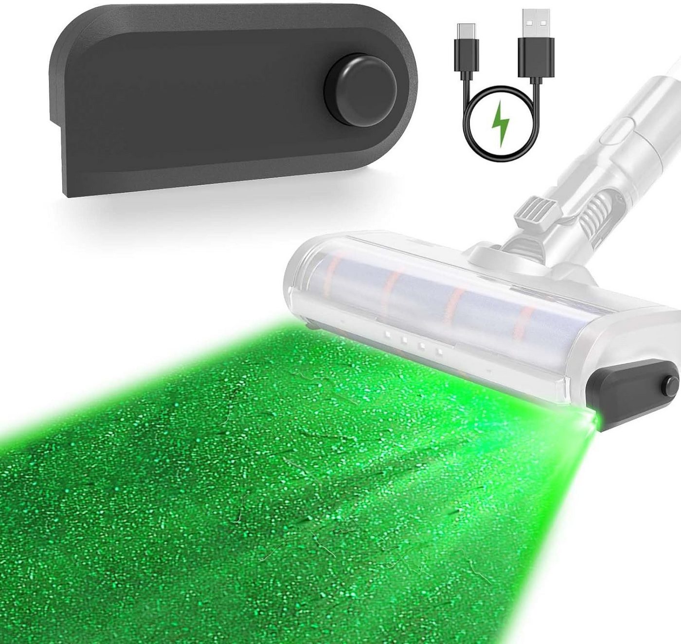 feinlux Stielstaubsauger Wiederaufladbares Vakuum-Lichtzubehör, beutellos, mit Beutel,Wassertank, Akku-Hand- und Stielstaubsauger Bild 4