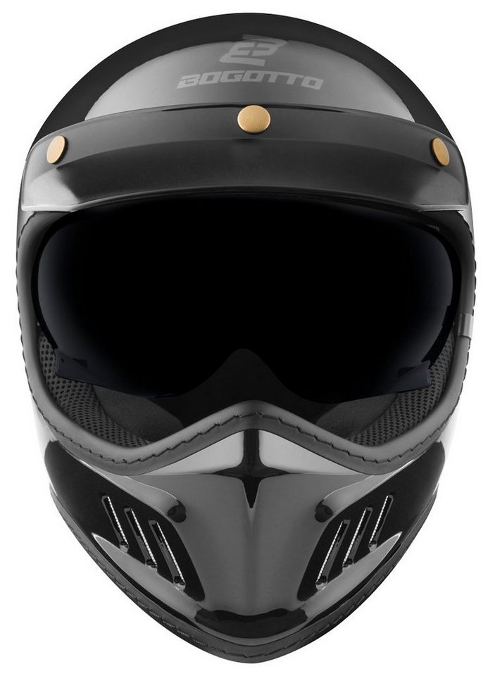 Bogotto Motocrosshelm FF980 Helm, Herausnehmbares Innenfutter,integriertes Sonnenvisier