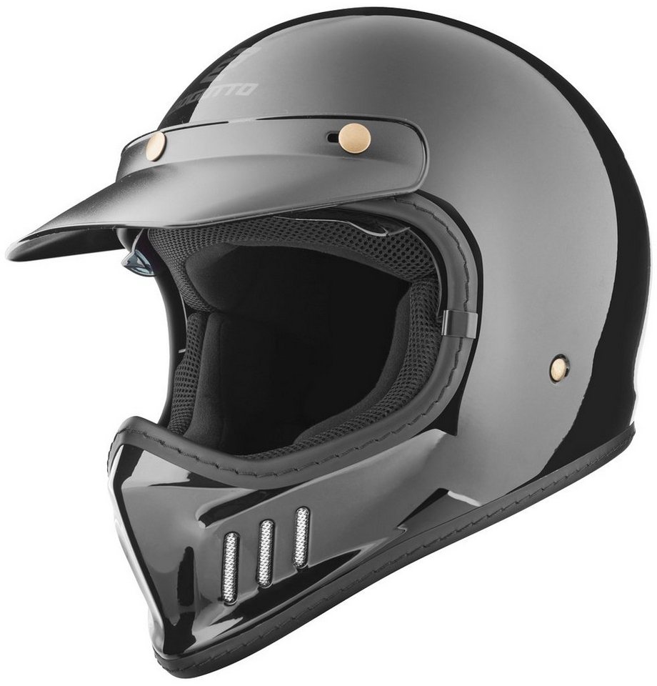 Bogotto Motocrosshelm FF980 Helm, Herausnehmbares Innenfutter,integriertes Sonnenvisier Bild 2