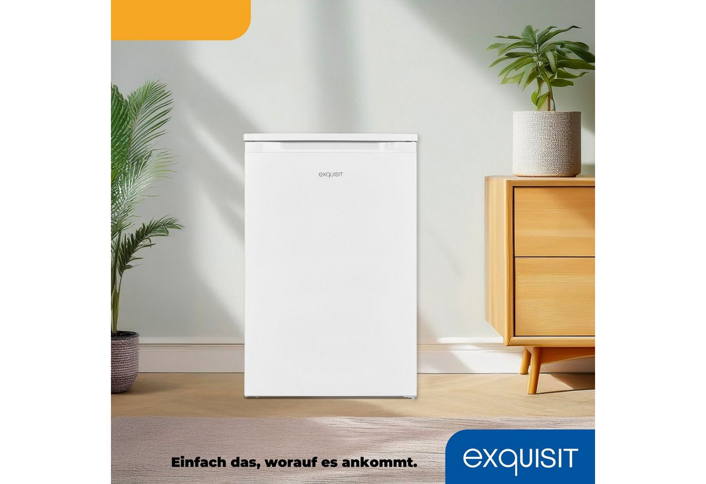 exquisit Gefrierschrank GS81-050C weiss, 84.5 cm hoch, 54.9 cm breit, wechselbarer Türanschlag, No-Frost, 85 Liter Nutzinhalt Bild 4