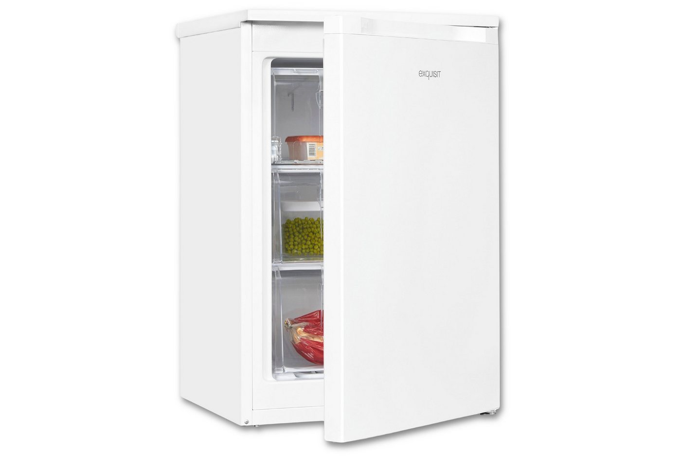 exquisit Gefrierschrank GS81-050C weiss, 84.5 cm hoch, 54.9 cm breit, wechselbarer Türanschlag, No-Frost, 85 Liter Nutzinhalt Bild 5