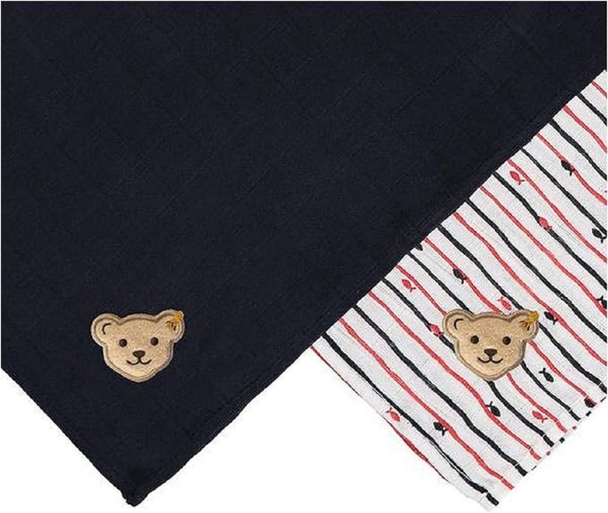 Steiff Collection Spucktuch Geschenkset Mulltücher für 2er Set Fische neu