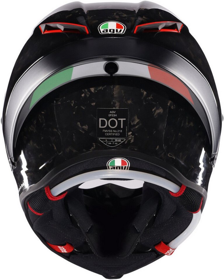 AGV Motorradhelm Pista GP RR Italia Carbonio Forgiato Helm, Notfallsystem-polsterung (eqrs) Bild 4