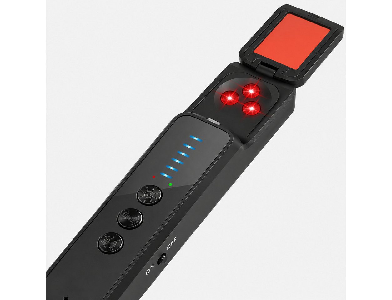 XEOOCE Überwachungskamera Zubehör Insektendetektor Anti Spion Kamera Finder RF Signal Scanner (Erfassungsbereich: 1 MHz – 8 GHz) Bild 2