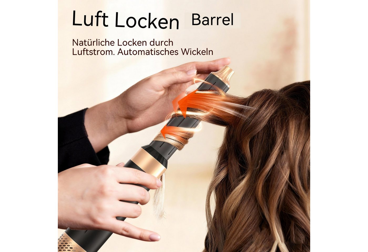 SeeCherish Haartrockner 6-in-1 Hochgeschwindigkeits-Luftstyler, 1600 W, Multifunktions-Haarbürste zum Trocknen, Glätten & Locken Bild 2
