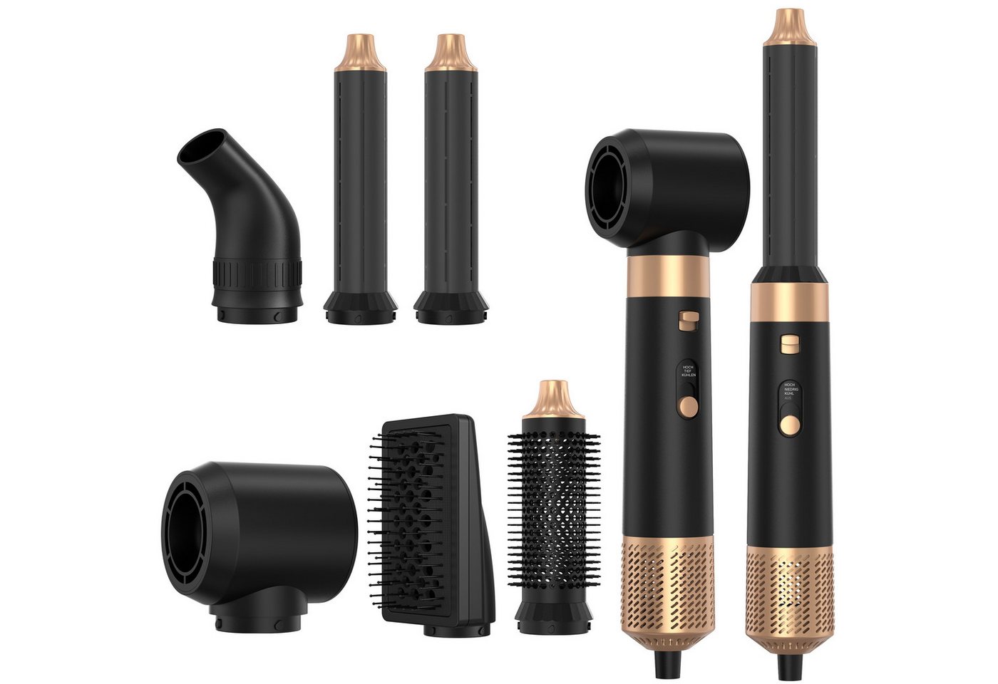 SeeCherish Haartrockner 6-in-1 Hochgeschwindigkeits-Luftstyler, 1600 W, Multifunktions-Haarbürste zum Trocknen, Glätten & Locken Bild 5