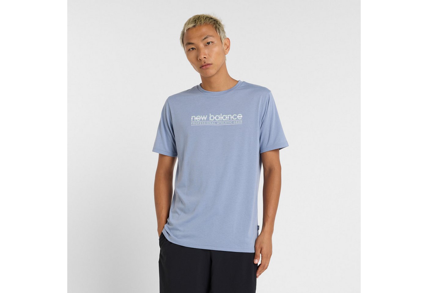New Balance Laufshirt Heathertech Athletic Gear T-Shirt für Laufen und Fitness, in den Größen S bis XXL erhältlich Bild 5