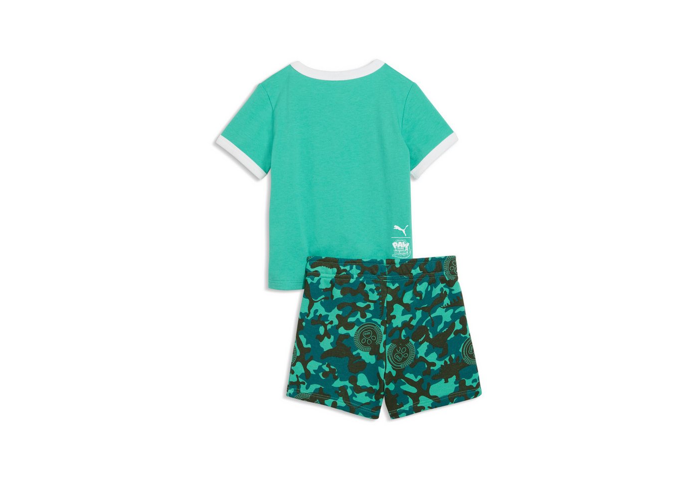 PUMA Trainingsanzug X PAW PATROL MINICATS TEE AND SHORTS SET INF (2-tlg), zweiteiliges Set, Regular Fit, ohne Kapuze